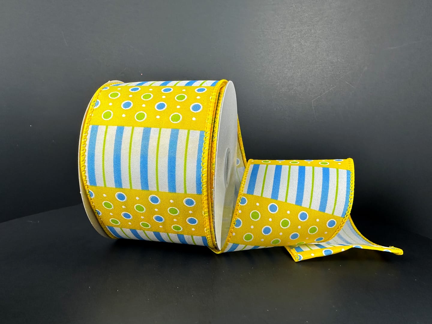 2.5" x 10YD - Yellow/White/Blue Shirleys of Collins 41510-40-22