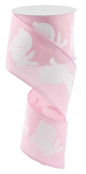 2.5"X10YD Bunny Bold Print On Royal - Pink/White Craig Bachman RG0164615