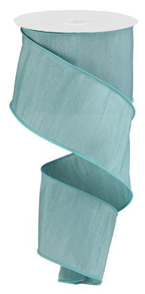 2.5"X10YD FAUX DUPIONI - AQUA Craig Bachman RD110294