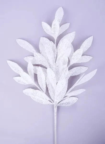 23.5"L Glitter Bay Leaf Spray Craig Bachman XS223327