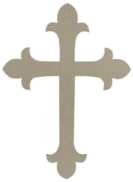 24"H WOODEN CROSS - NATURAL Shirley's Direct AB2228