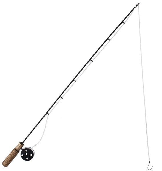 28"L FISHING POLE - BLACK/BROWN/WHITE Shirley's Direct MM9027