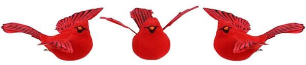 3 Asst 6"L Flying Cardinal W/Clip Craig Bachman ME0622