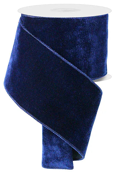 4" x 10yd Deluxe Velvet/Satin Backing -  Navy Blue Craig Bachman RGE166019