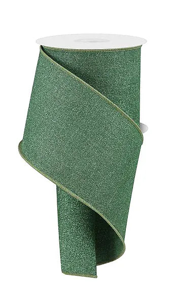 4" x 10yd Fine Glitter On Royal - Sage Green Craig Bachman RGE138289