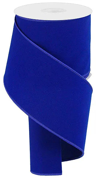 4" x 10yd Indoor Velvet Ribbon - Royal Blue Craig Bachman RL194425