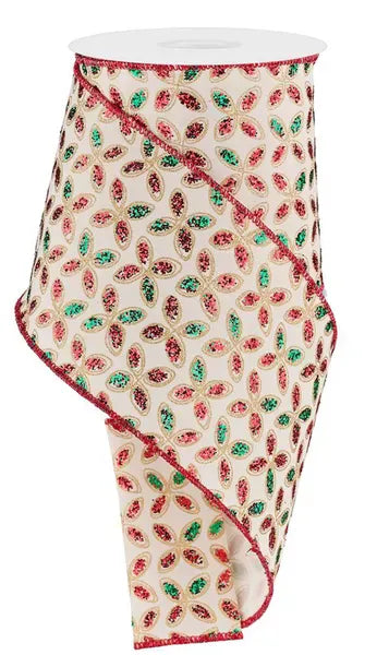 4" x 10yd Quatrefoil Petals Craig Bachman RGF110045