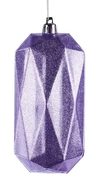 5.5"L x 2.5"W Cubic Rectangle Gem Ornament-Lavender Craig Bachman XJ716213