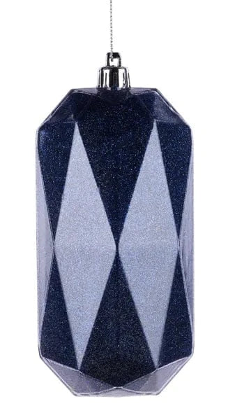 5.5"L x 2.5"W Cubic Rectangle Gem Ornament-Navy Blue Craig Bachman XJ740819