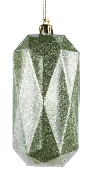 5.5"L x 2.5"W Cubic Rectangle Gem Ornament-Sage Green Craig Bachman XJ7408X8