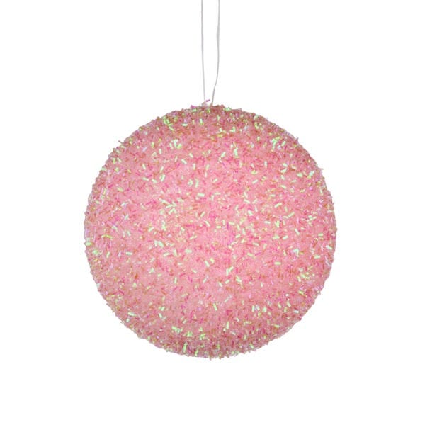 5"Dia Iridescent V Cut Foil Glitter Ball-Light Pink Craig Bachman XJ561415