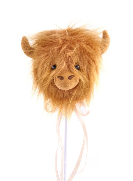 5"H x 4"L Highland Cow Head Pick, 17"Oal - Brown Craig Bachman Flowers MF401504