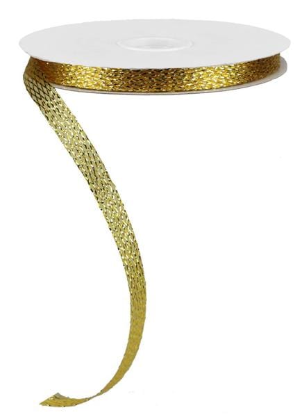 .5" x 30yd Metallic/Pp Corsage Ribbon - Gold Craig Bachman Ribbon RS403945