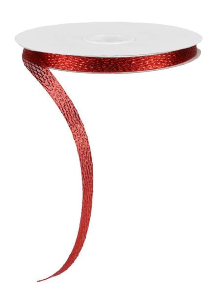 .5" x 30yd Metallic/Pp Corsage Ribbon - Red Craig Bachman Ribbon RS403936