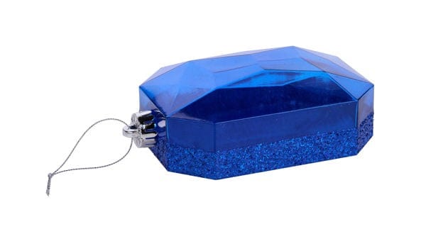 6.25"Lx4.25"W Laser Glitter Rect Gem Ornament-ROYAL BLUE Craig Bachman XJ553925