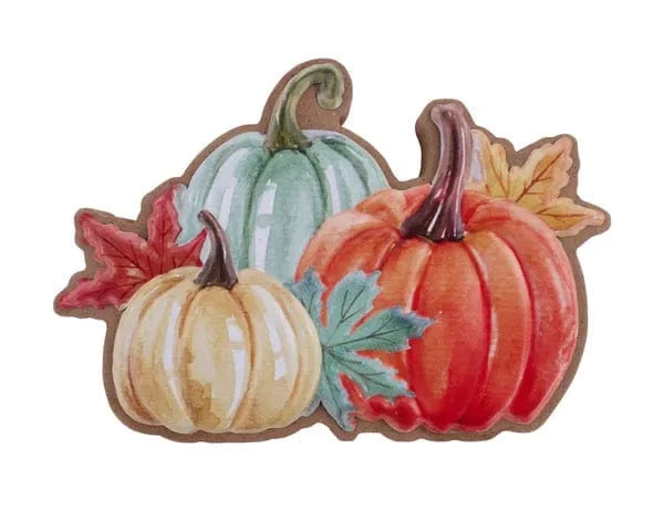 6.5"L x 4.5"H Tin/Mdf Pumpkins Craig Bachman HA0536C7