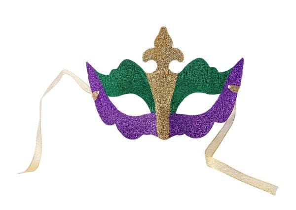 7.5"L Glitter Section Masquerade Mask Craig Bachman HG1162