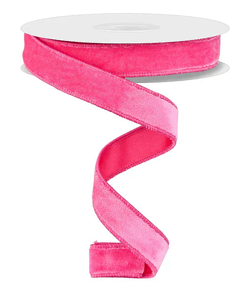 7/8" x 10yd Deluxe Velvet/Satin Backing - Hot Pink Craig Bachman RGE765811