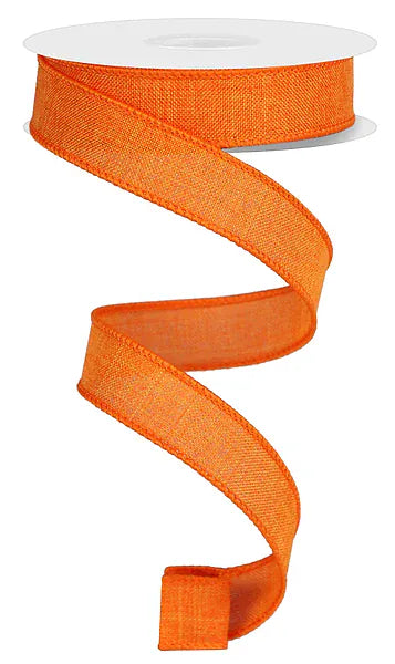 7/8" x 10yd Royal Burlap-New Orange Craig Bachman RG7278HW