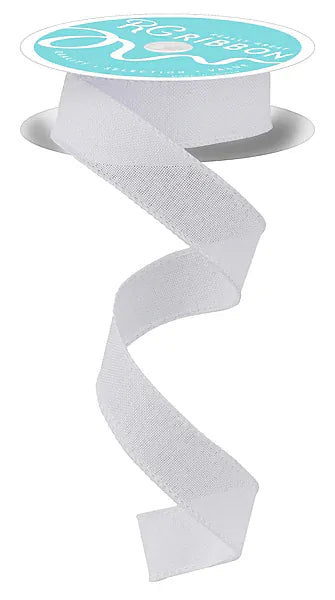 7/8" x 10yd Royal Burlap - White Craig Bachman RG727827