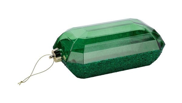 8"Lx5"W Laser Glitter Rectangle Gem Ornament-EMERALD GREEN Craig Bachman XJ553106