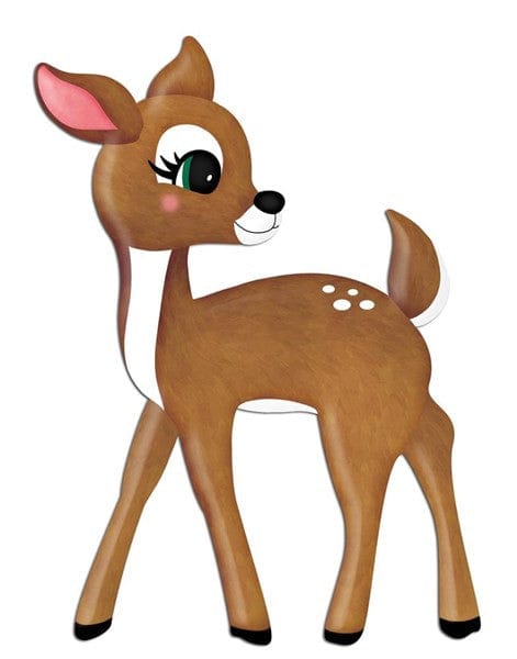 9.5"L X 13"H METAL/EMBOSSED BAMBI - TAN/BROWN/PINK/EMERALD/WHITE/BLACK Shirley's Direct MD079543