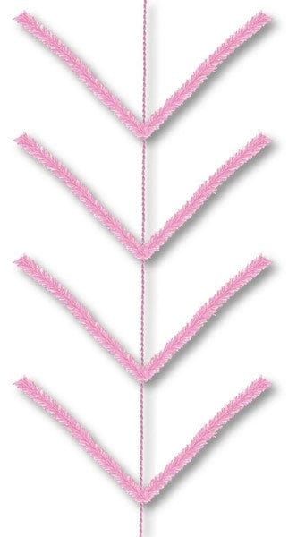 9' Pencil Work Garland X22 Ties - Pink Shirley's Direct XX752422