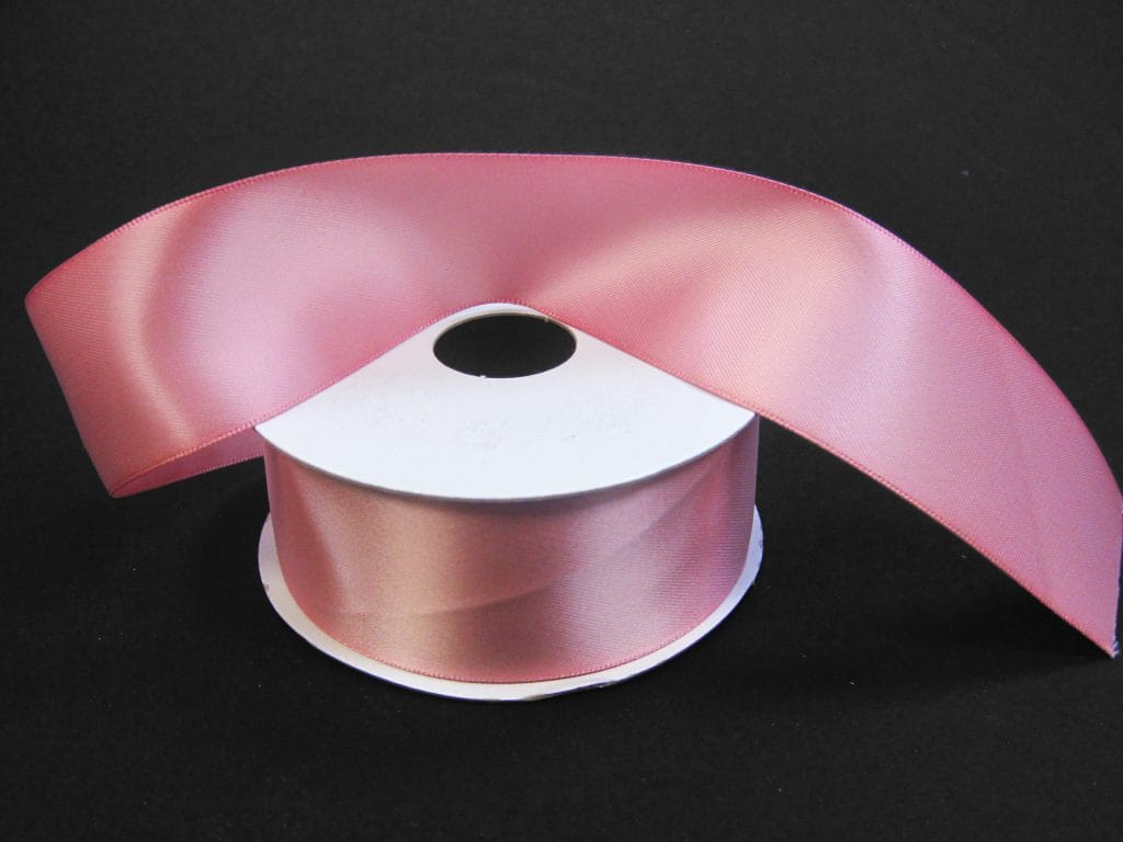 1.5" X 25YD Unwired Double Face Satin - Mauve Pink Jascotina 981409-26