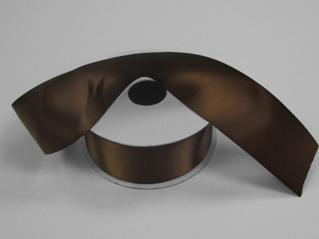 1.5" X 25YD Unwired Double Face Satin - Chocolate Jascotina 981409-38