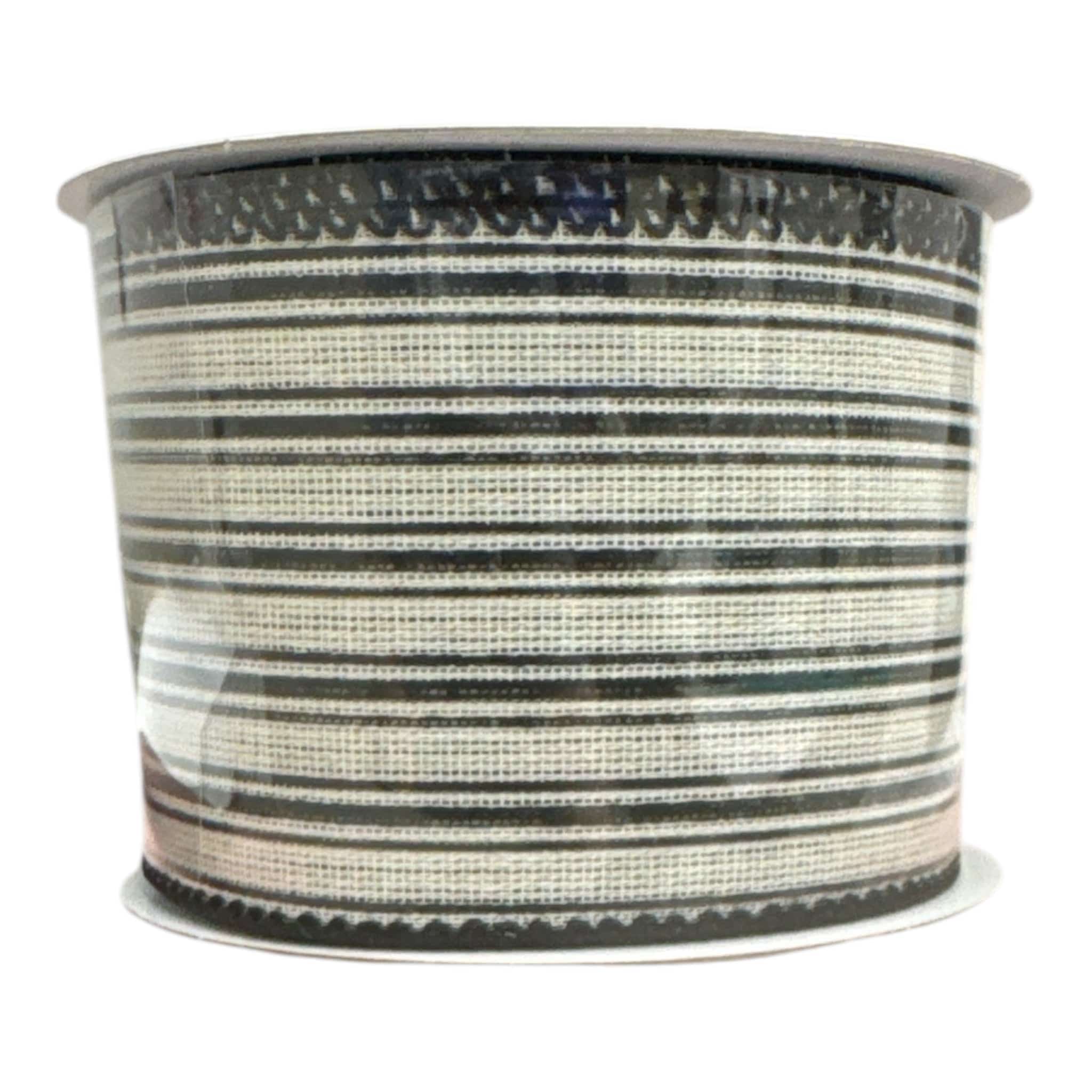 Black and Tan Stripe-2.5" 10 yards Shirleys of Collins 41033-40-21