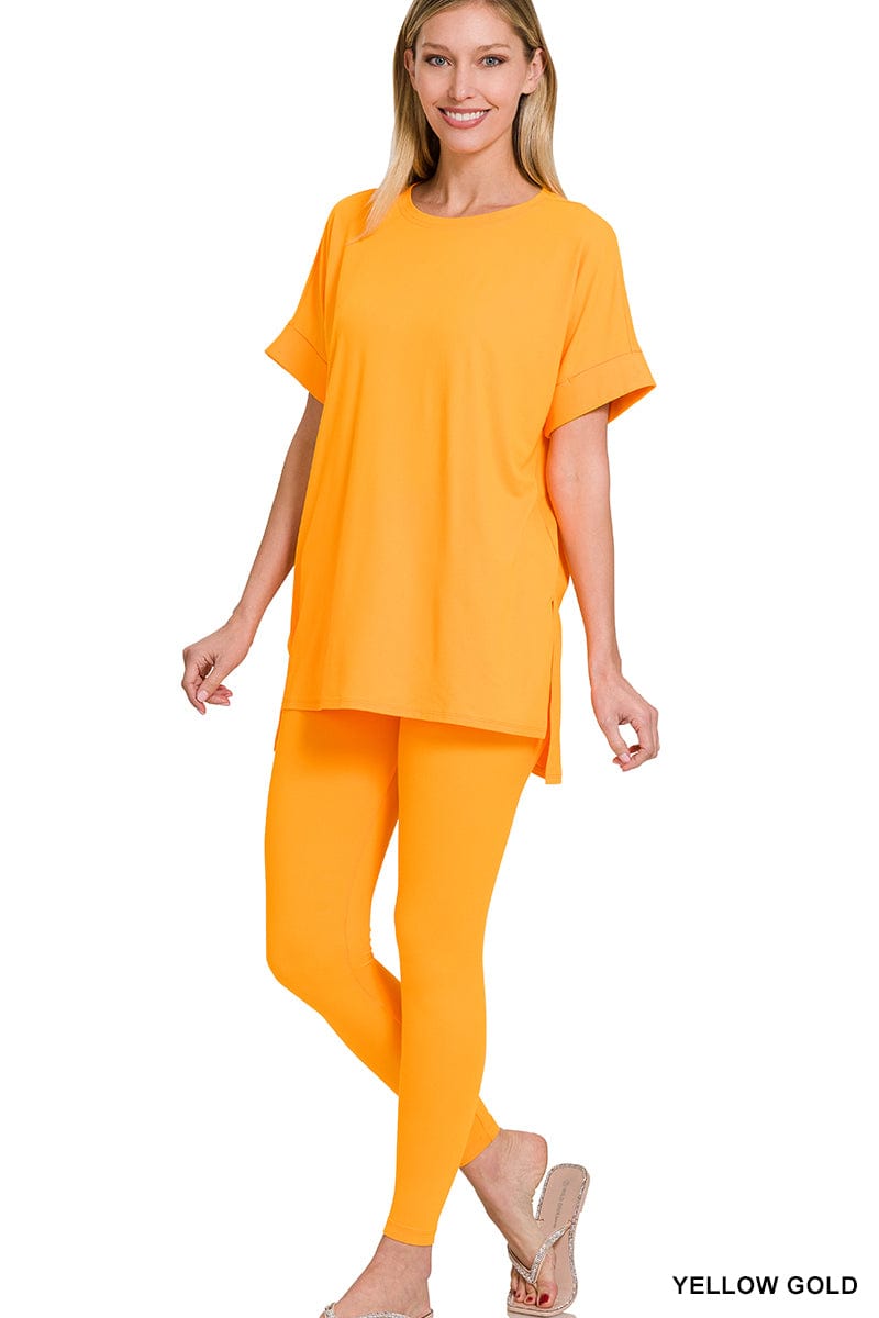 Brushed DTY Microfiber Loungewear Set -Variety Colors Available ZENANA