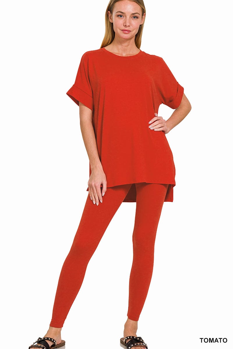 Brushed DTY Microfiber Loungewear Set -Variety Colors Available ZENANA