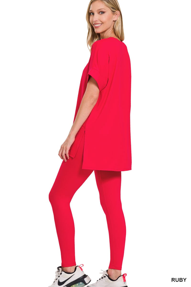 Brushed DTY Microfiber Loungewear Set -Variety Colors Available ZENANA