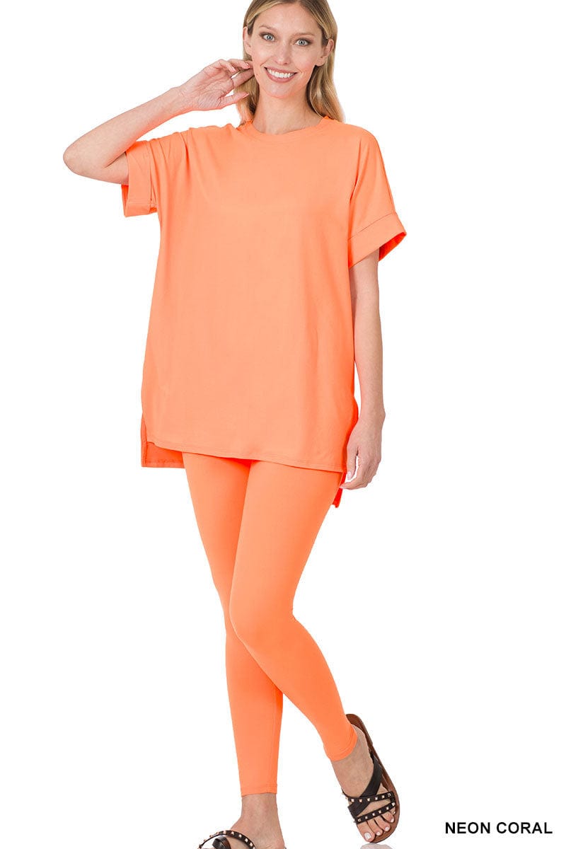 Brushed DTY Microfiber Loungewear Set -Variety Colors Available ZENANA