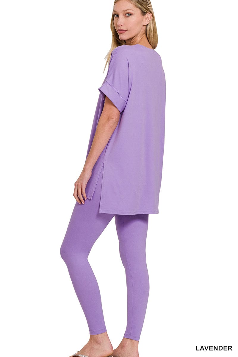 Brushed DTY Microfiber Loungewear Set -Variety Colors Available ZENANA