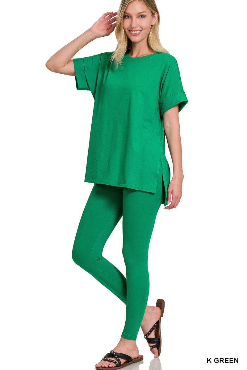 Brushed DTY Microfiber Loungewear Set -Variety Colors Available ZENANA
