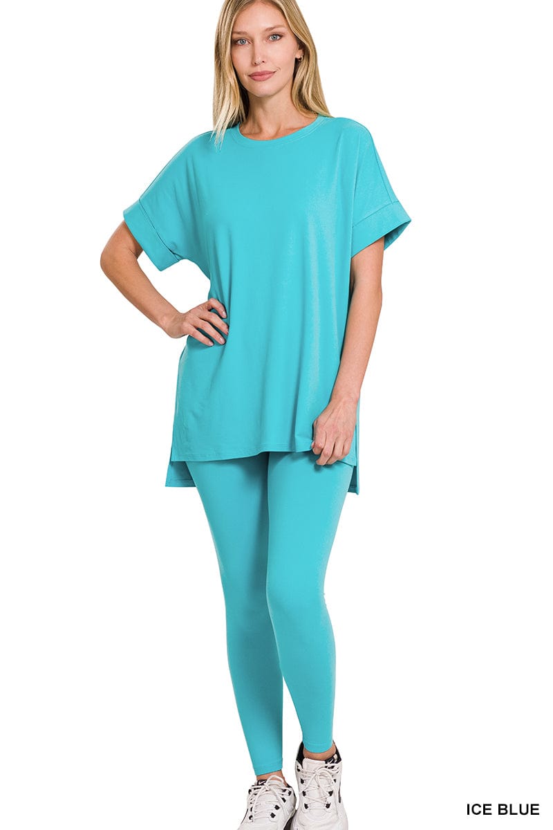 Brushed DTY Microfiber Loungewear Set -Variety Colors Available ZENANA