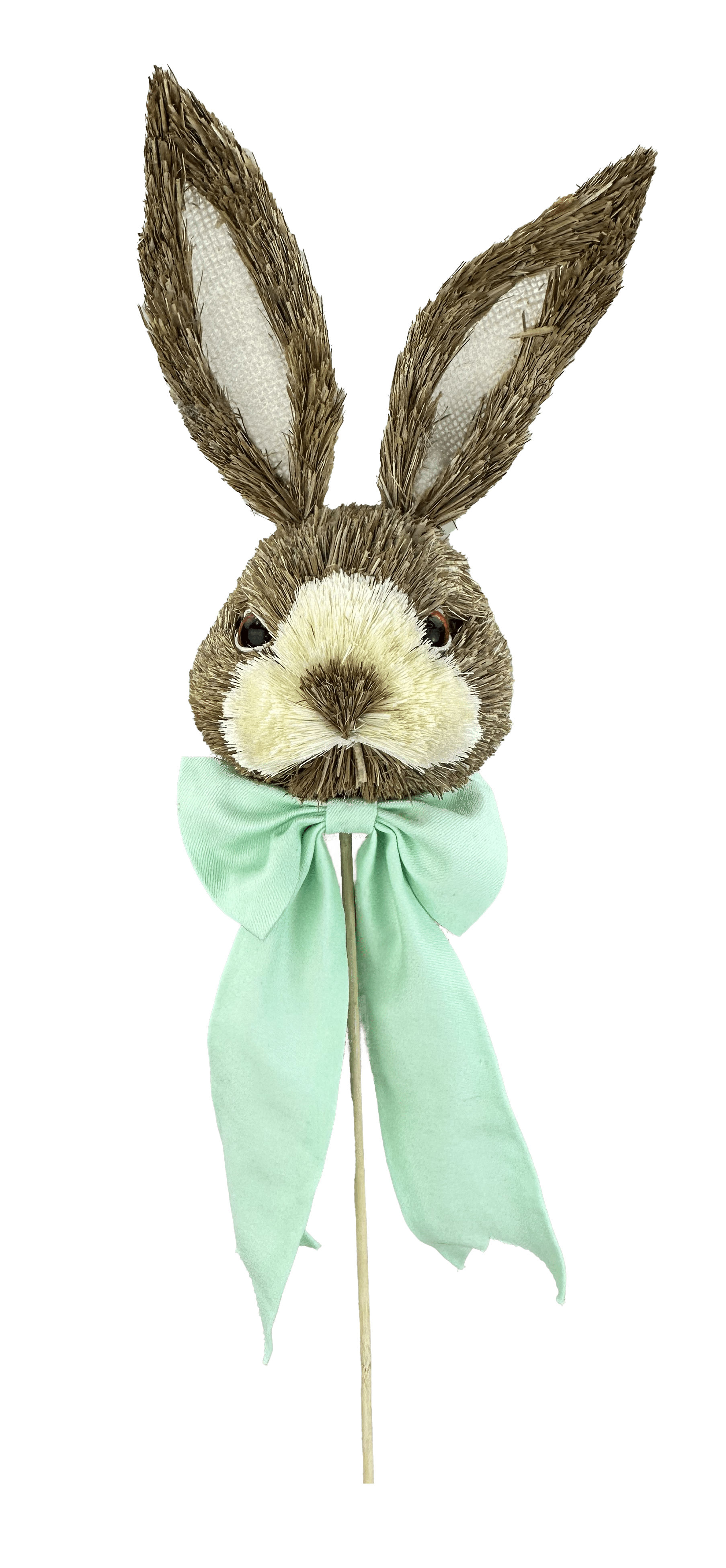 BUNNY HEAD W/BOW H21-MINT Liberty Floral 63534MINT