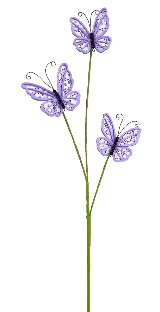 Butterfly Spray x 3-Purple Shirley's Direct 63069PU