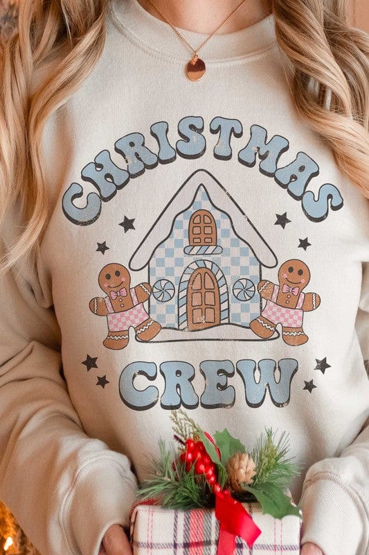 CHRISTMAS CREW GINGERBREAD COOKIES SWEATSHIRT BLUME AND CO. SAND / S 2000001044647