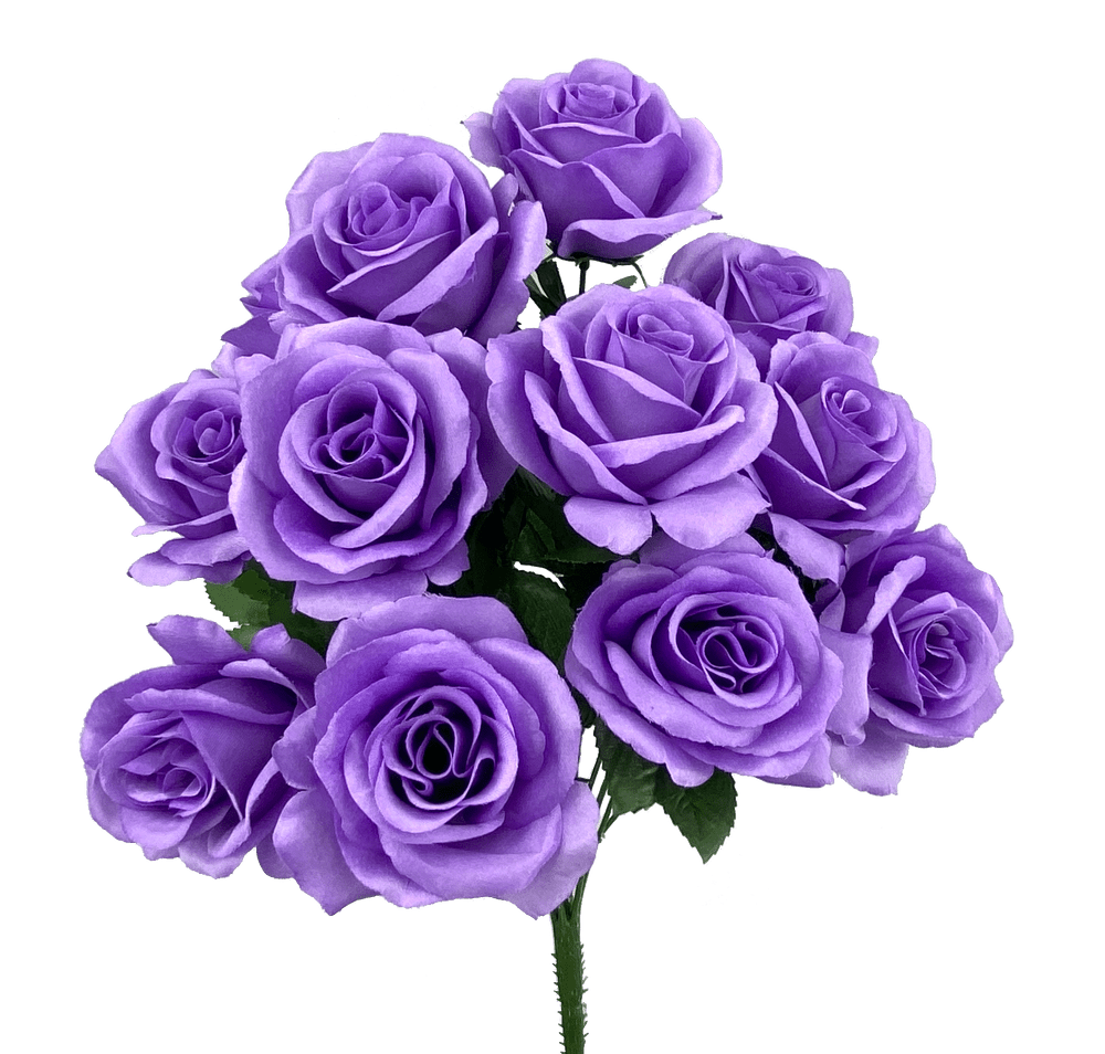 Color Fast Lillian Open Rose Bush-Lilac Liberty Floral Flowers 30388-Lilac