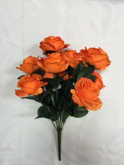 Color Fast Lillian Open Rose Bush-Orange Liberty Floral Flowers 30388-OR