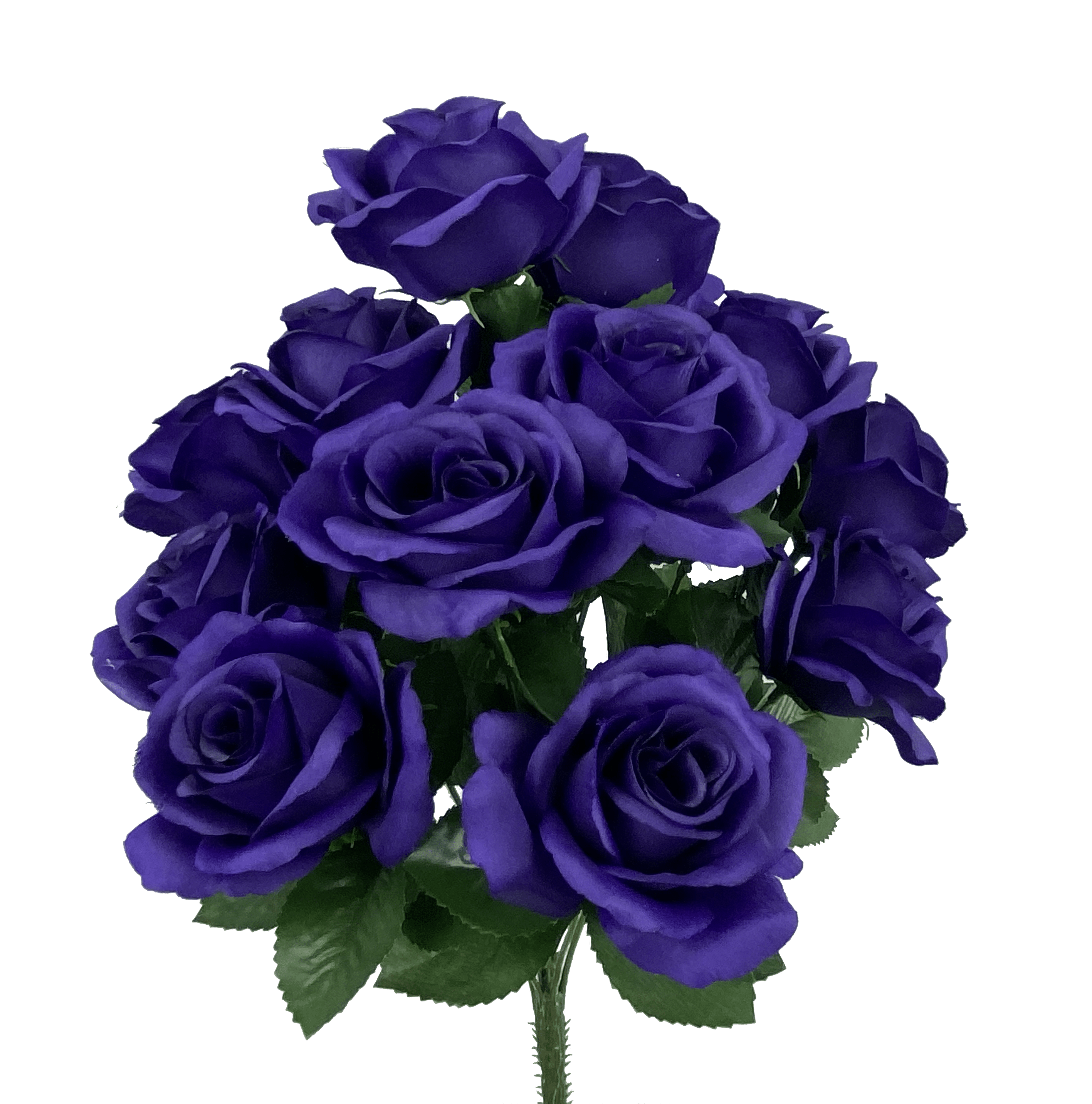 Color Fast Lillian Open Rose Bush-Purple Liberty Floral Flowers 30388PU3