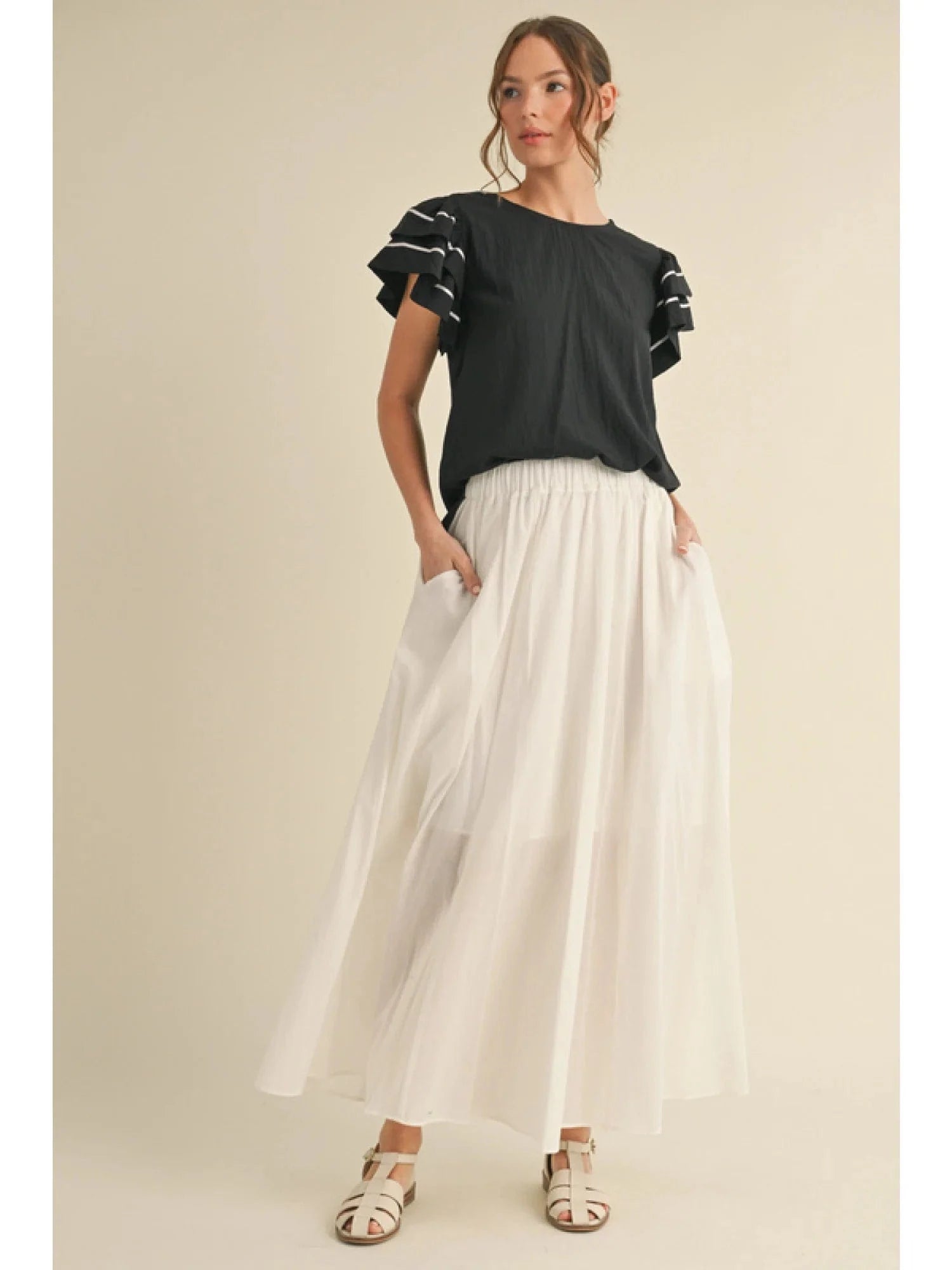 Cotton full circle skirt