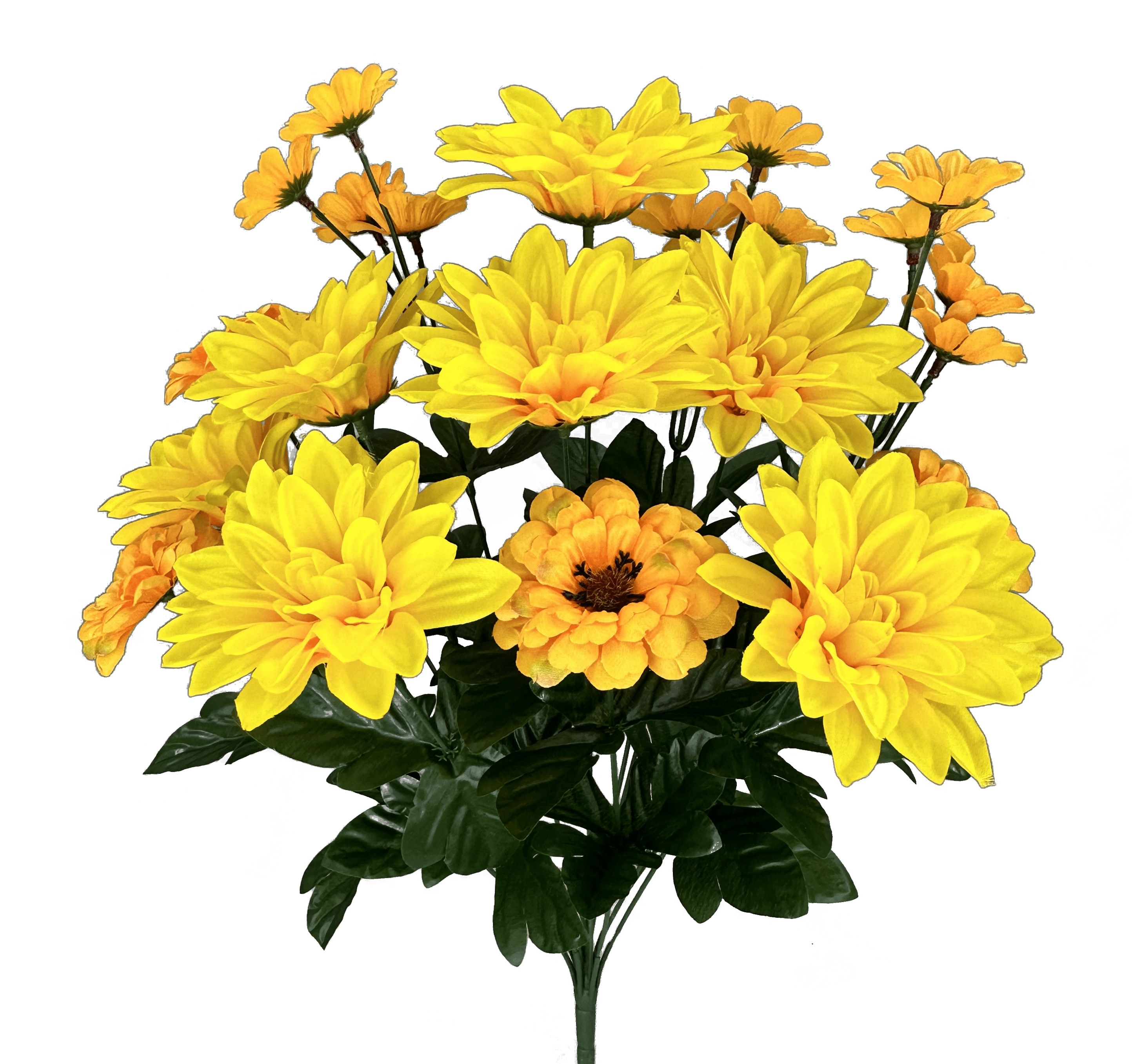 Dahlia Daisy Bush X 14"-Gold Yellow Liberty Floral 57111GDYW