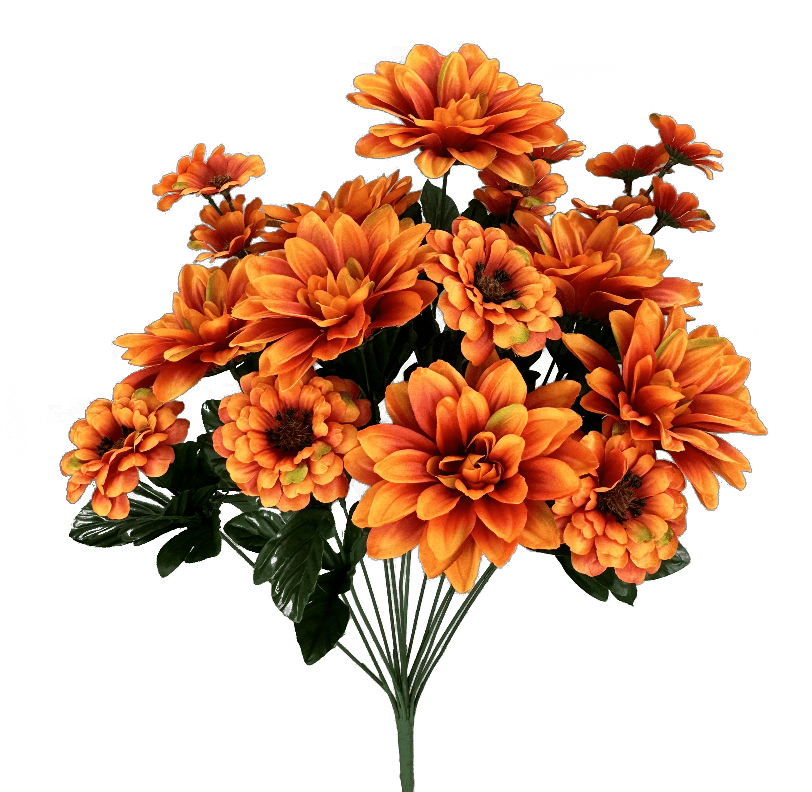 Dahlia Daisy Bush X 14"-ORANGE Liberty Floral 57111OR