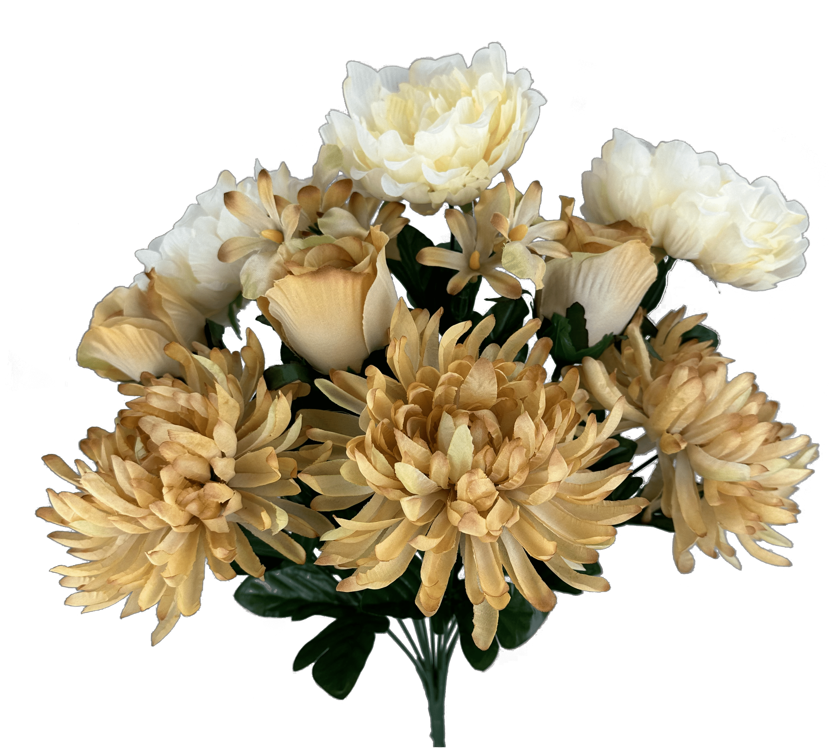 Dahlia Daisy Filler Bush x 14 H21"-Beige Liberty Floral 57109BE