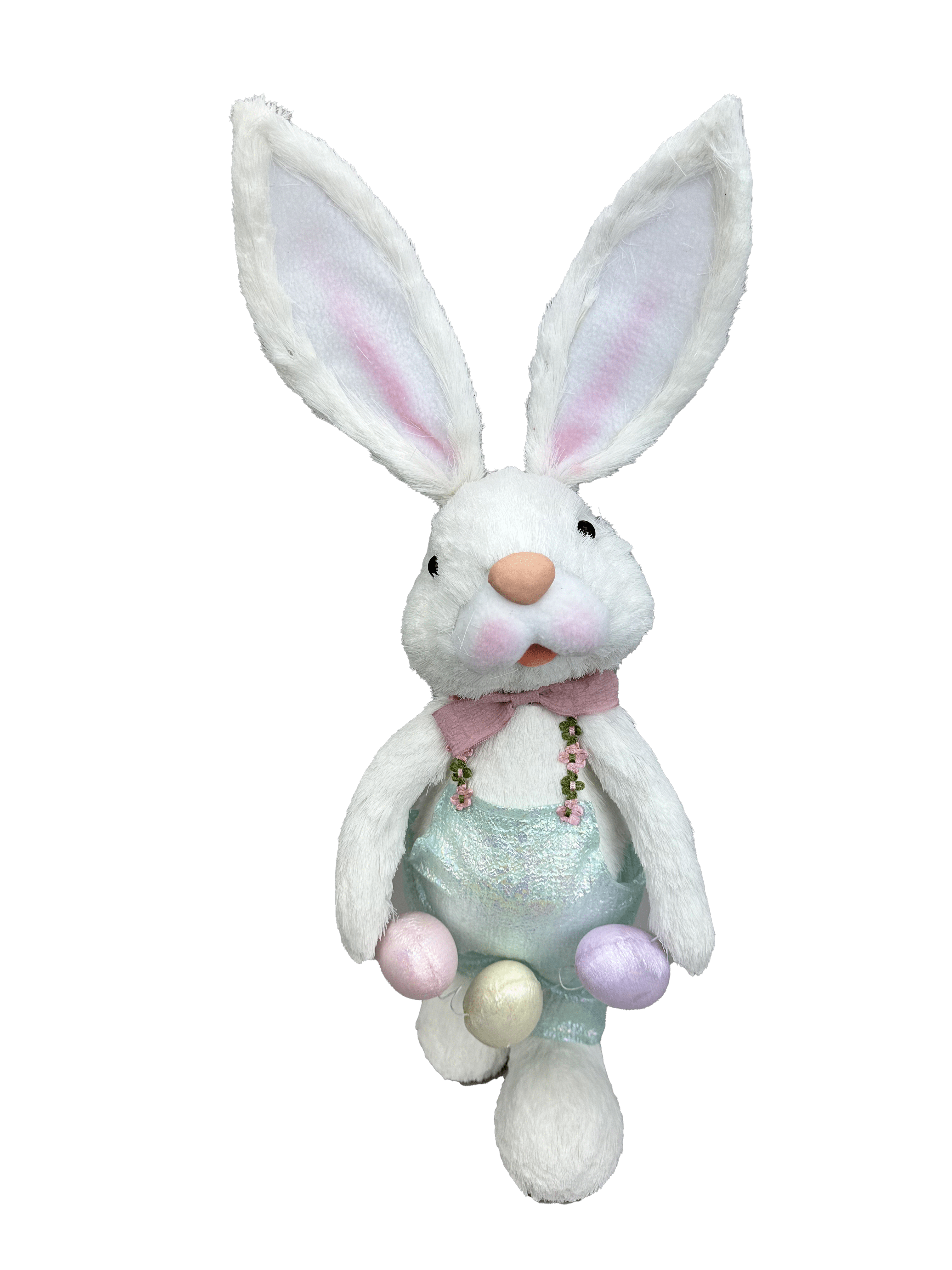 DECOR STANDING BUNNY W/EGG H21XW8XD6 Liberty Floral 63795WT