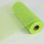 DECORATING MESH, METALIC, 10"x10 YDS/ROLL Shirleys of Collins 5914-APPLE GREEN