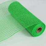 DECORATING MESH, METALIC, 10"x10 YDS/ROLL-GREEN Shirleys of Collins 5914-GN